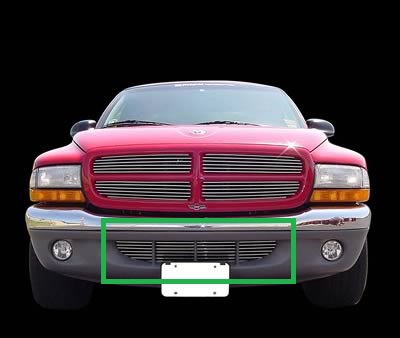 Black Billet Bumper Grille Kit 97-04 Dakota, 98-03 Durango